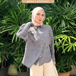 NENA - Loona Shirt - Kemeja Linen Slub Oversize