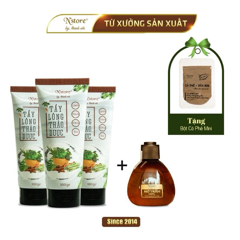 COMBO 3 TẨY LÔNG + 1 MỠ TRĂN N'STORE