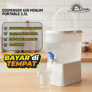 Samiaku Fullset juice dispenser Water 3.5 liter / dispenser air minum serbaguna dengan tatakan