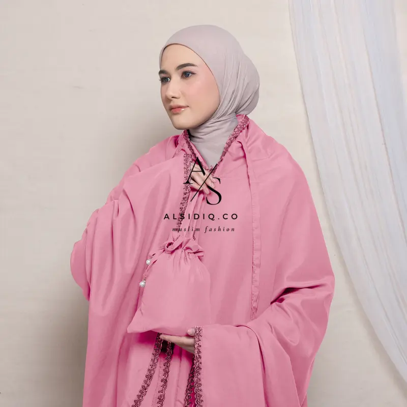 Mukena Dewasa Travelling 2in1 Zayna Resleting Pouch Mini 6