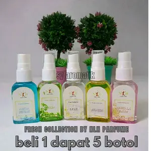 Dapat 5 Botol parfum Bodymist Fress Collection Parfum Pria Wanita Segar Dan Wanginya Tahan lama