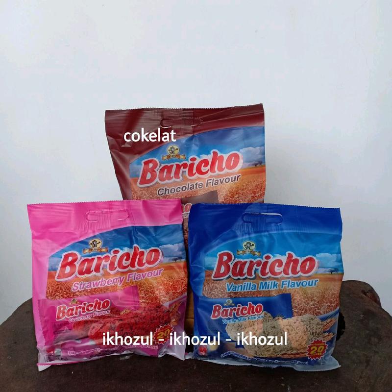 Baricho Isi 20 Rasa Cokelat, Stroberi, dan Vanila, Free Kardus 0