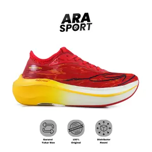 SEPATU LARI 910 ORIGINAL HAZE VELOCE - MERAH/PUTIH/ORANGE