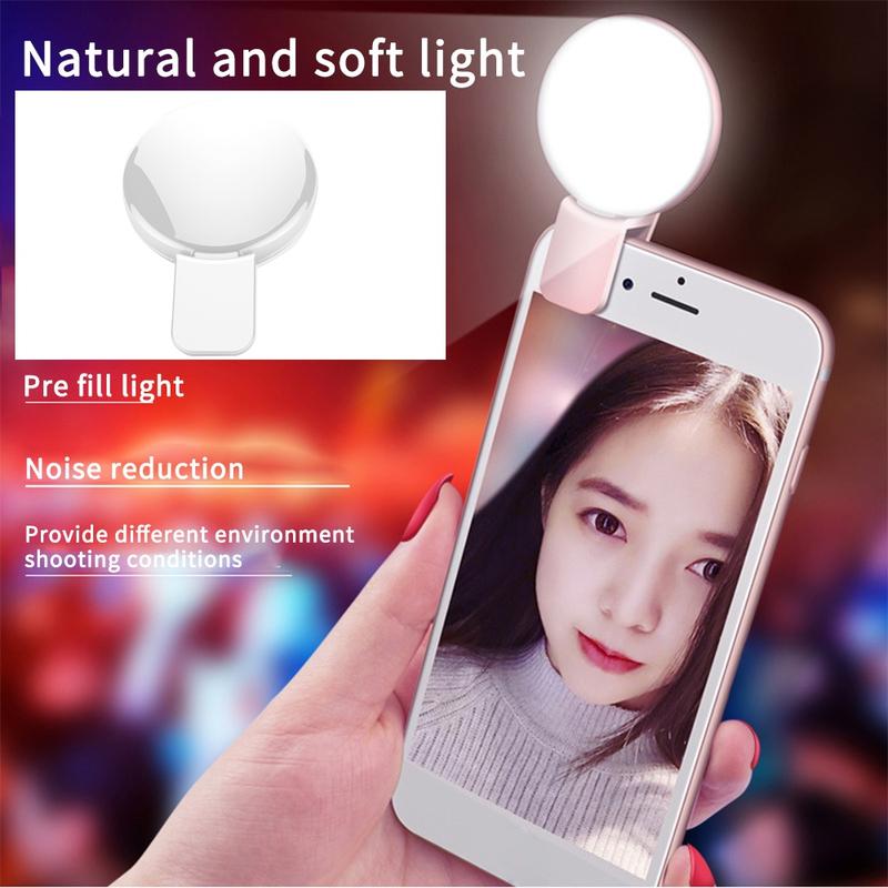 Đèn pin mini, cho điện thoại di động, đèn LED, phát sóng trực tiếp, để chụp ảnh, ánh sáng làm đẹp 3