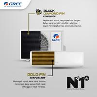 Gambar AC GREE GWC-05N1 / 05N1A + PASANG AC SPLIT 1/2 PK DELUXE STANDARD BLACK DIAMOND FIN - PASANG 0.5mm dari Selka ID Specialist AC Kota Administrasi Jakarta Barat 3 Tokopedia