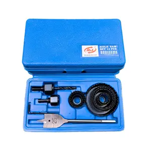 Hole Saw Kit 13 Pcs Mata Bor Pelubang Pipa Hidroponik / Kayu 1 Set