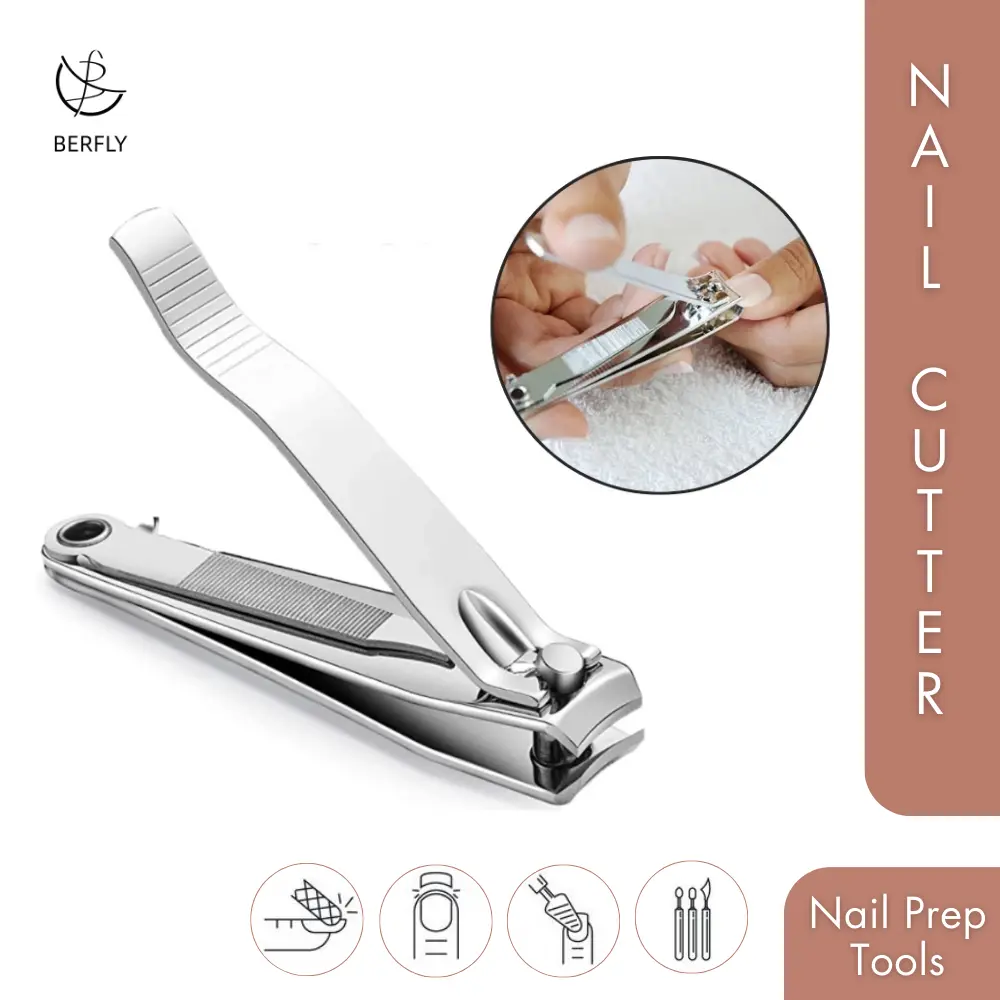 Berfly | 1 piece Professional Stainless Steel Big Trim Nail Cutter / Nail Clipper / Nail Trimmer