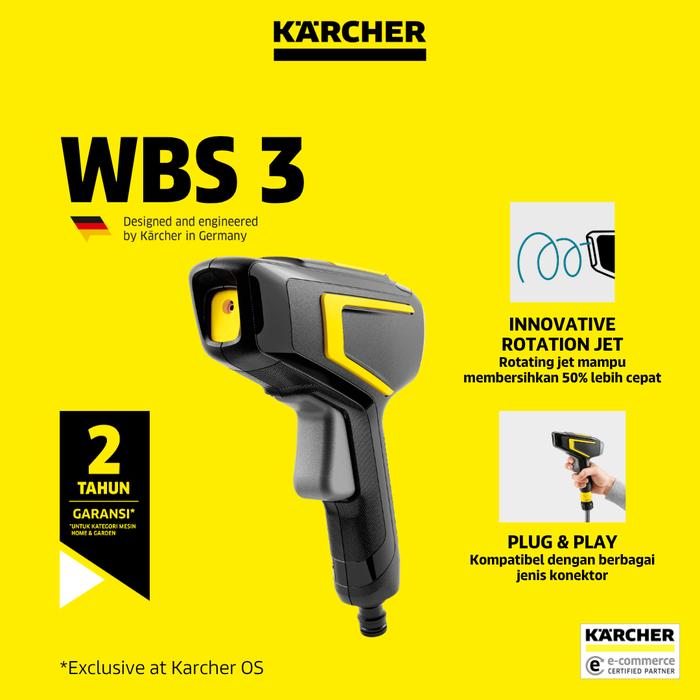 Gambar Karcher WBS 3 *EU Sikat Pembersih - Semprotan Air dari Karcher Indonesia Kota Administrasi Jakarta Barat Tokopedia