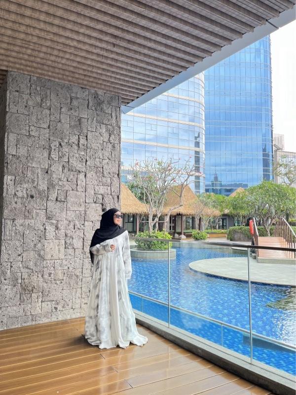 Outer Only abaya outer Spring Series herapalacecollection Cantik Motif Muslim Gamis Wanita Remaja gamis kekinian luxury flowy