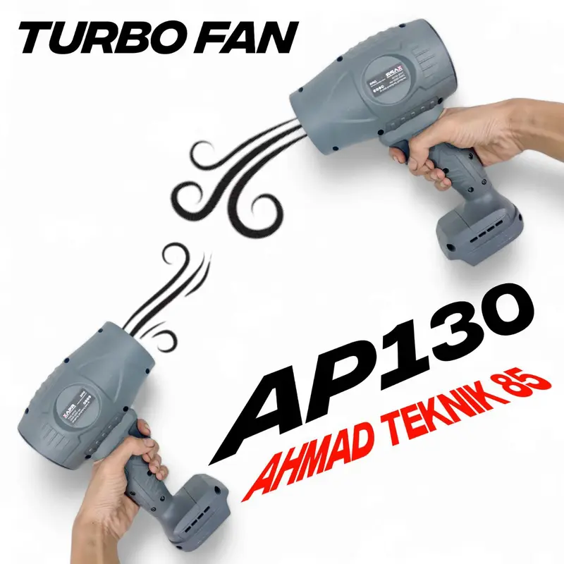 APR RAJA turbo fan cordless ap130 kipas angin jet pengering motor mobil pembersih daun debu 3