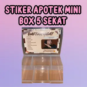 STIKER CUSTOM apotek mini / stiker apotek buat ayang