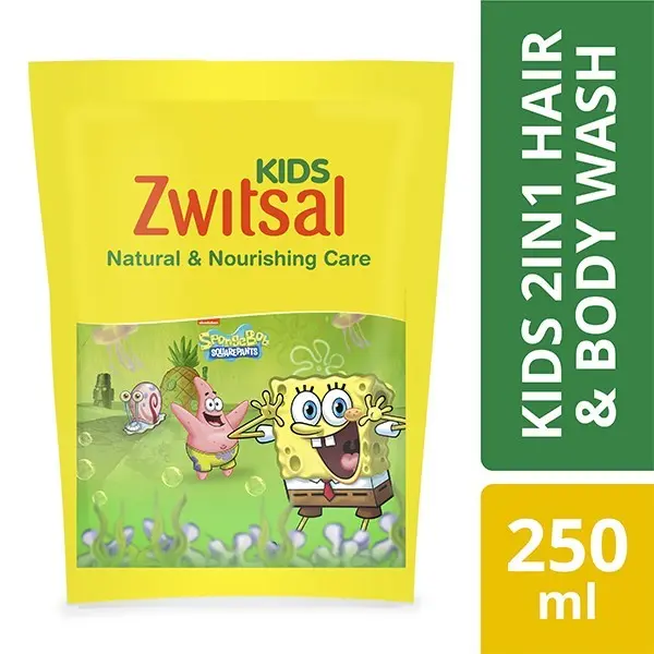 Zwitsal Kids 2in1 Hair & Body Wash Natural 250ml 1