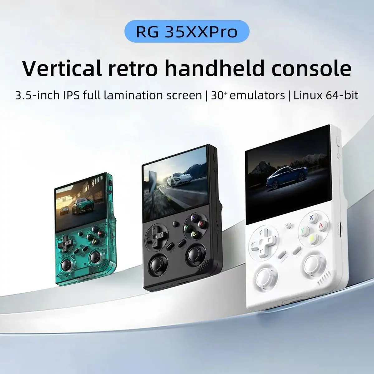 ANBERNIC RG35XX Pro 64GB 128GB Dual TF Card 11000 Games Handheld Game Console Retro 3.5 Inch IPS Screen Bluetooth HDMI WiFi Linux Emulator