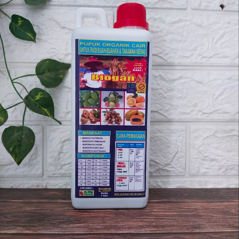 Pupuk Organik Cair Biogan (POC) Untuk Meningkatkan Pertumbuhan dan Hasil Panen Padi - 1 Liter 4