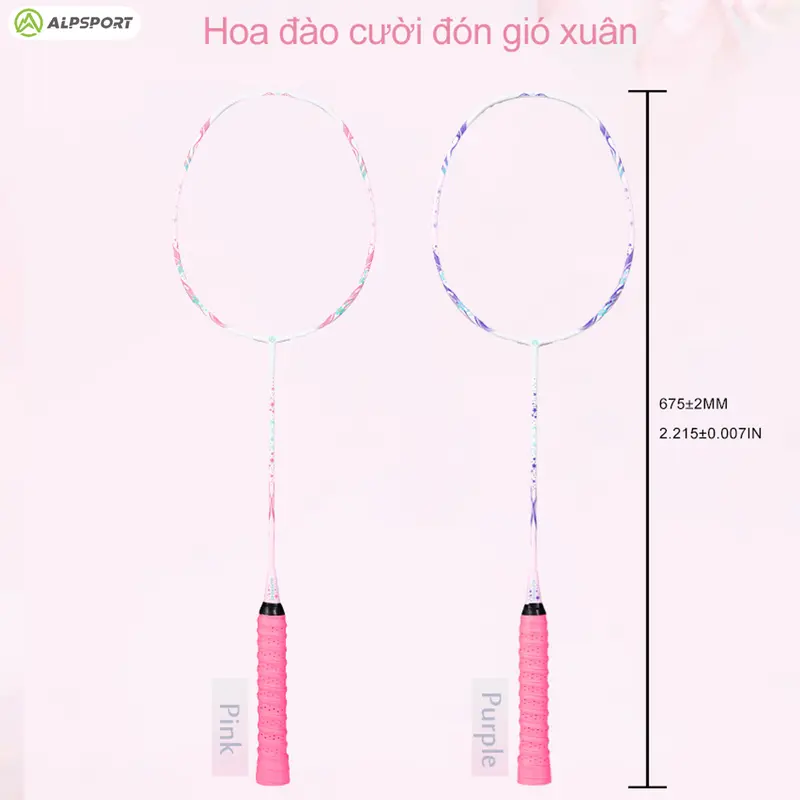 [Flash Sale]Vợt cầu lông, ALP TX 4U T600 trục nhanh phục hồi, cân bằng màu hồng nâng cao,Vợt cầu lông, tối đa 11kg, 100% nguyên bản, vật liệu carbon, thích hợp cho học sinh, tất cả các cấp, màu hồng, [Thanh Toán Khi Nhận Hàng] Sport Nam Cán Vợt 6