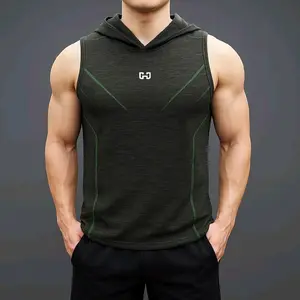 NEW Singlet Pria Hoddie Sport Gym Body Fit Ketat