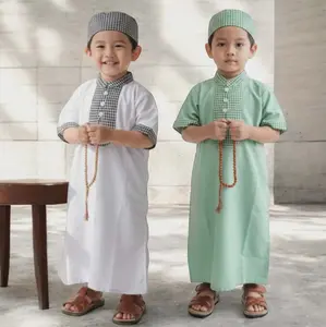 1 SET KOKO JUBAH ANAK BAYI PLUS PECI UMUR 0-5 TAHUN / BAJU MUSLIM ANAK LAKI-LAKI
