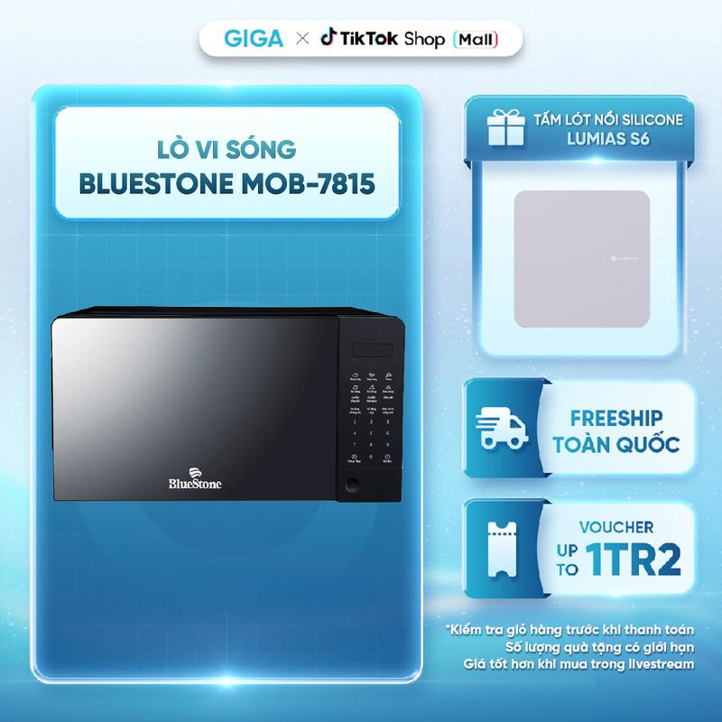 Lò Vi Sóng BlueStone MOB-7815 20 Lít - Công suất 1100W - Bảng điều khiển điện tử