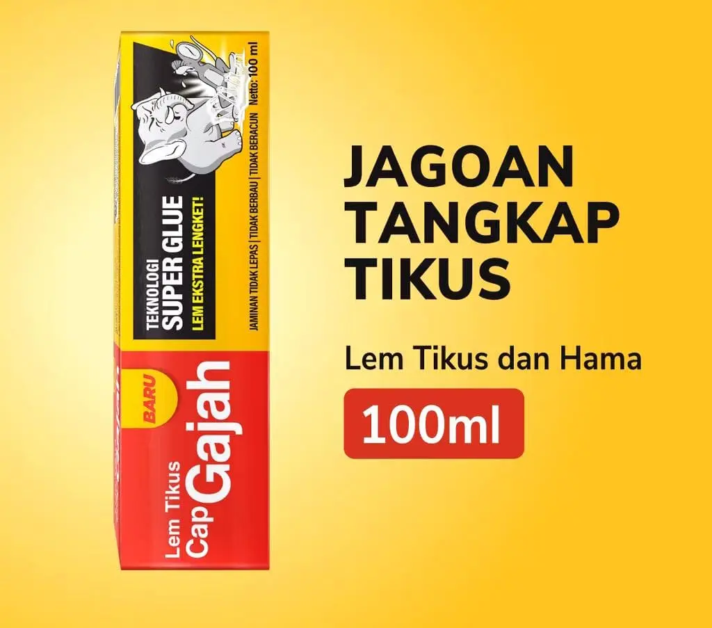 LEM TIKUS CAP GAJAH TUBE 100ml