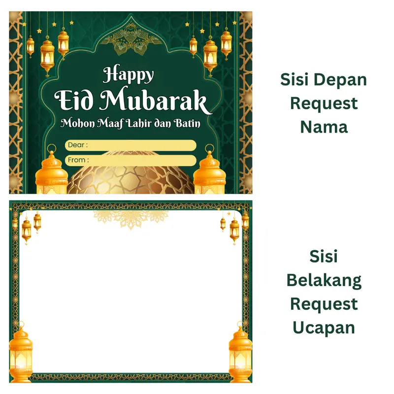KARTU UCAPAN EKSTRA Greeting Card Gift Card Kartu Wedding Birthday Custom 0