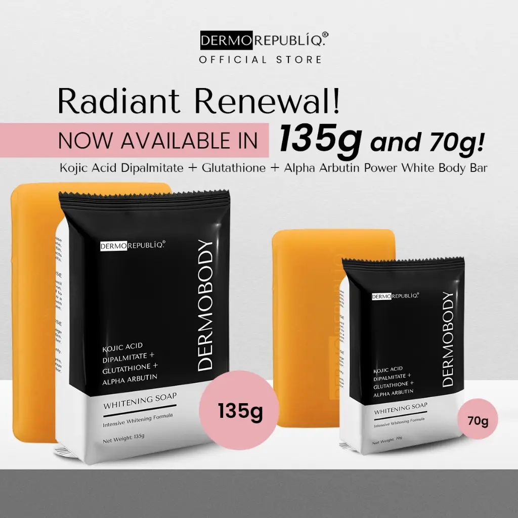 DermoBody Kojic Acid Dipalmitate + Glutathione + Alpha Arbutin Whitening  Soap