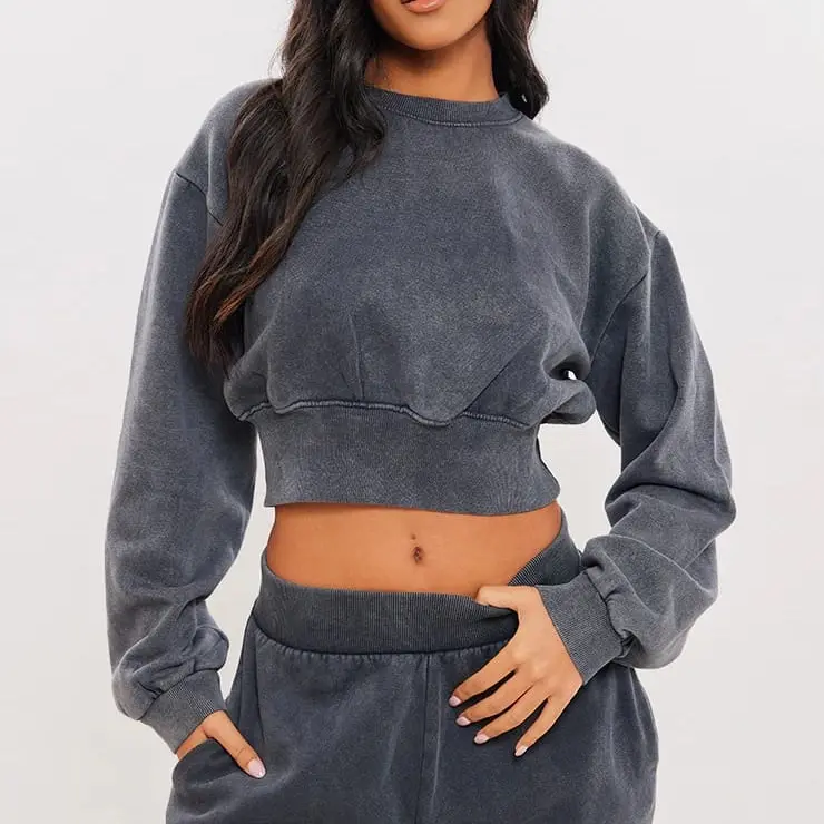 SWITER ON VINTAGE WASHED CROP