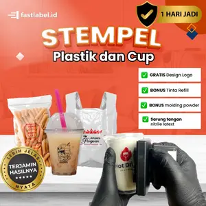 FASTLABEL ALAT SABLON KEMASAN STEMPEL PLASTIK DAN CUP GELAS (BERGARANSI)