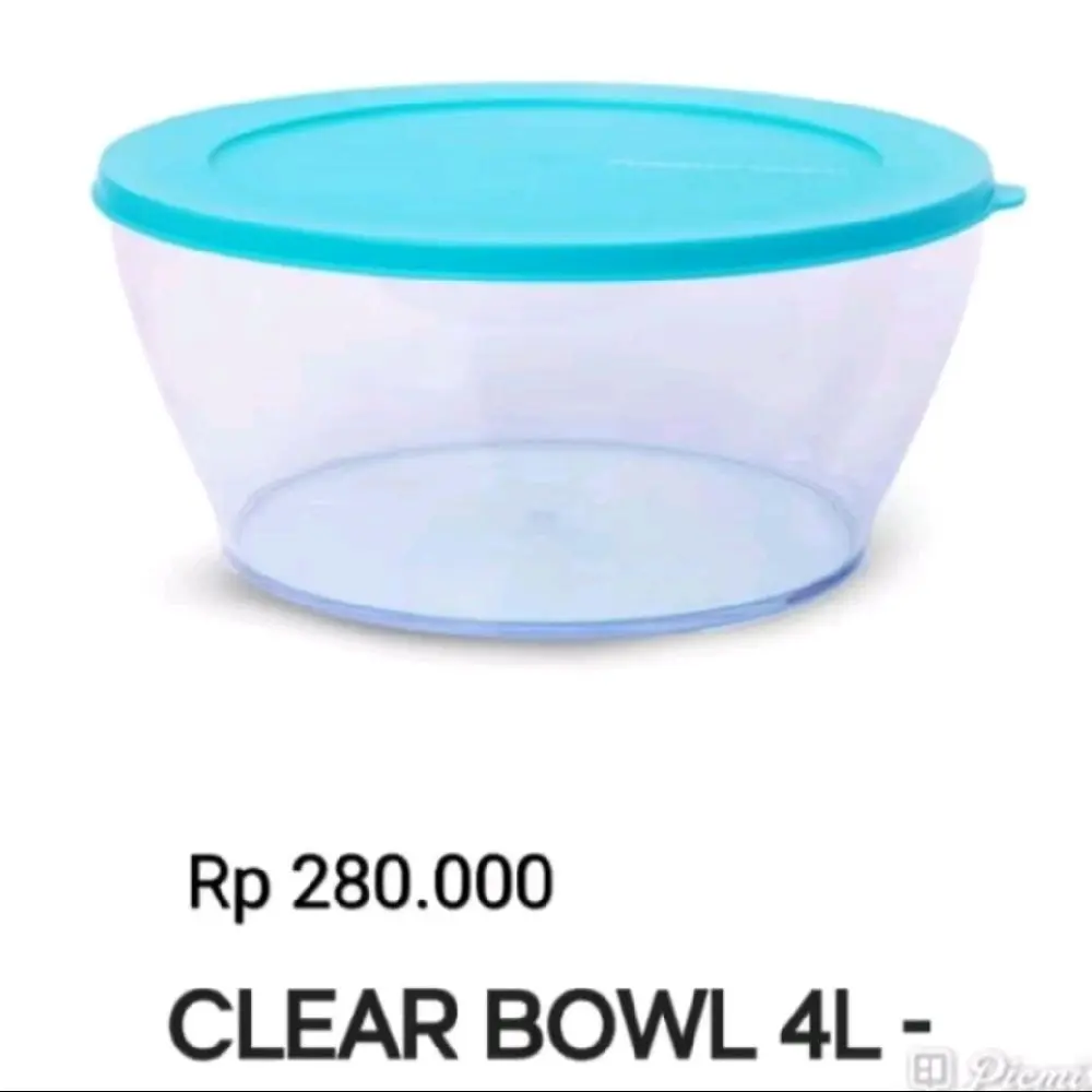 Ori 100% Tupperware Mangkok Clear bowl 4L (1pcs