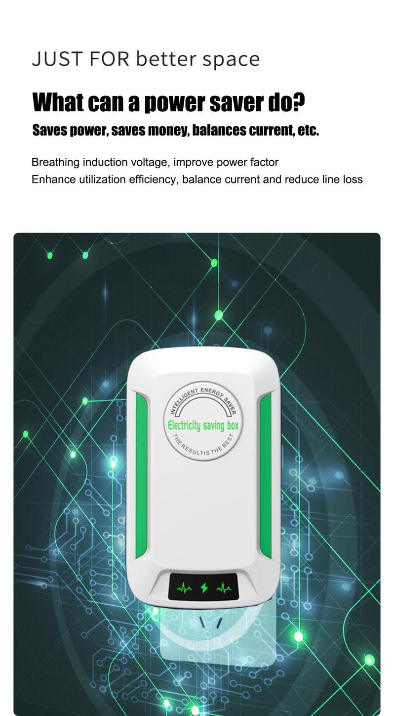 Product Introduction of Buy1 Take 1 Upgraded Original Power Energy Saver Electric Saver Device Original Smart Electricity Saving Box Balance Current Energy Saving Device for Home Office Energy Saving 28