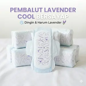 Termurah Pembalut Sayap Lavender cool Repack 50 - 100 pcs Wanita 23 - 36 Cm