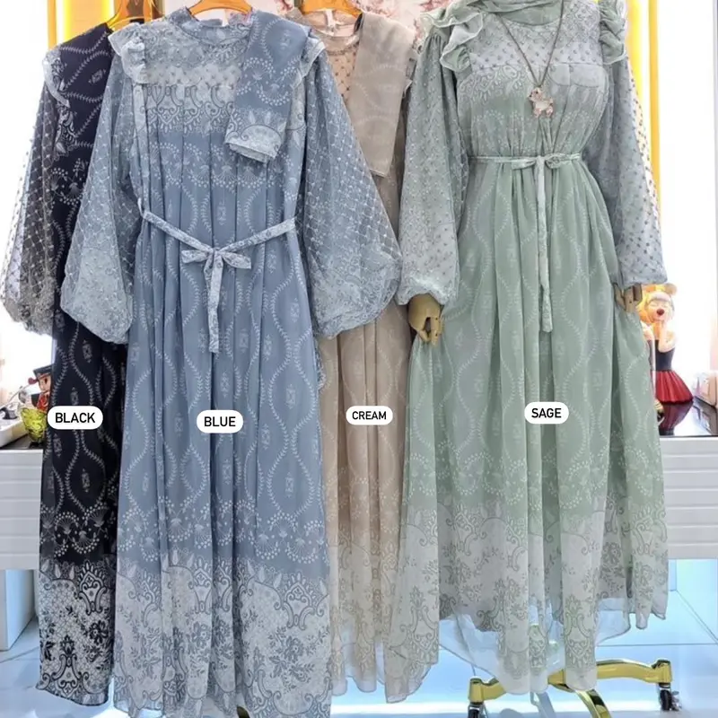 DEFFA DRESS / DRESS CERRUTY SET HIJAB 1