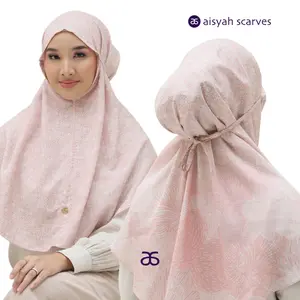 AISYAH SCARVES Jilbab Instan Printing Bergo Homy Crepes All Size Poppy Series