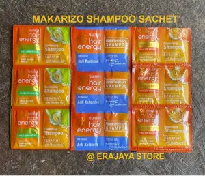 Makarizo Hair Energy Shampoo & Conditioning Renceng Sachet 9 ML - Fibertherapy Shampo Sampo