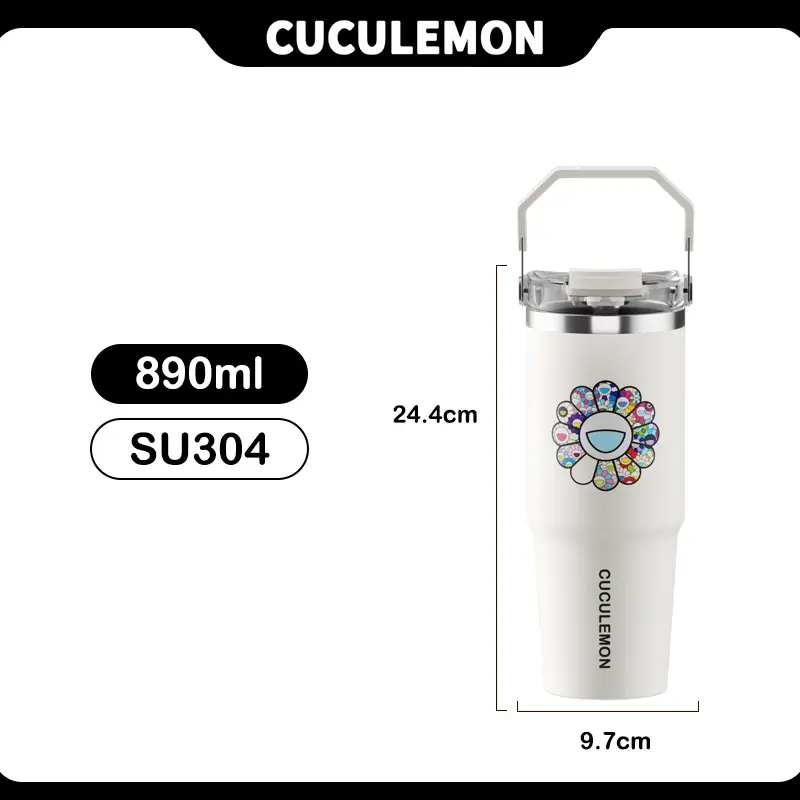 Bunga matahari putih-890ml