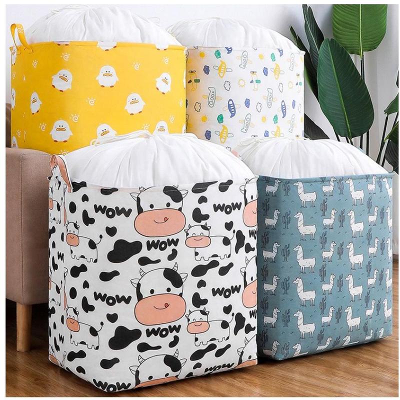 Storage Bag Jumbo 100 Liter Laundry Bag Keranjang Baju Tempat Mainan Dengan Tutup Serut 0