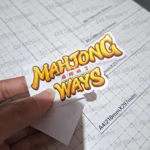 STICKER MAHJONG WAYS LOGO (print+cut sticker)