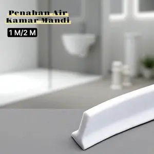 ABDI MALL- ALHOMEW Penahan Air Kamar Mandi WC Water Stopper Silikon Strip - AHW58
