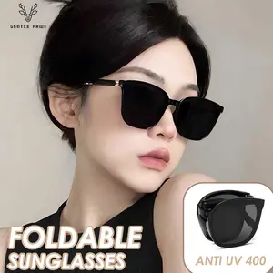 Gentle Fawn Kacamata Sunglasses Kotak Lipat Antiradiasi Sinar UV Bahan TR90 Nyaman dan Kokoh Untuk Fashion Wanita dan Pria G07