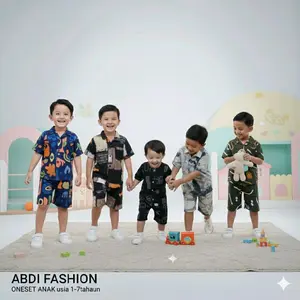 oneset anak / setelan rayon anak / set rayon motif anak Baju dan Celana Kids