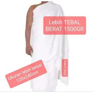 Kain Ihrom Pria Jumbo / Kain Ihram/ Ikhrom Pria/ Manasik Haji/ Ihrom Dewasa