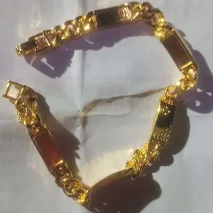 tebus murah gelang tangan wanita emas muda motif plat rantai dapat surat toko
