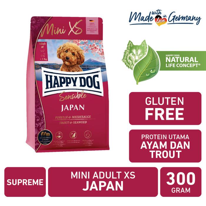 Gambar Happy Dog Makanan Anjing Mini Dewasa XS Japan 300gr dari Happy Dog Happy Cat Indonesia Kota Administrasi Jakarta Utara Tokopedia