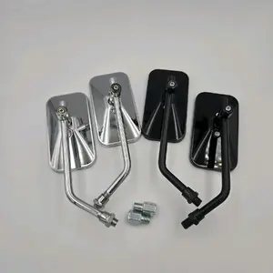 Spion Klasik Kotak Chrome Dan Hitam Universal Motor Honda Yamaha