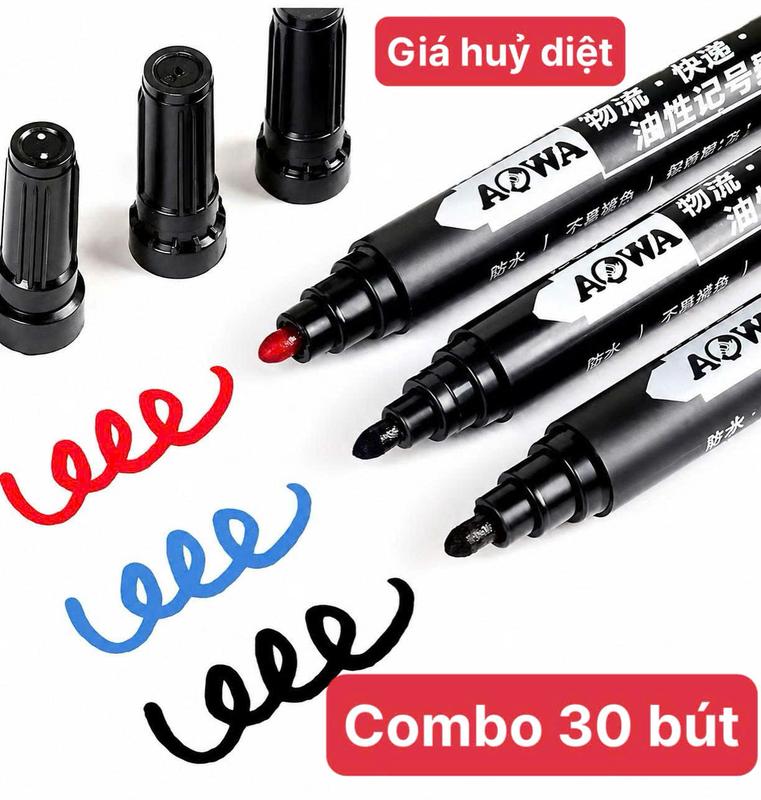 Combo 30 Bút Lông Dầu AOWA Mực Đẹp Và Bền chất lượng cao