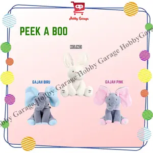 Boneka gajah peek a boo kelinci mainan bayi peek ka boo rabbit