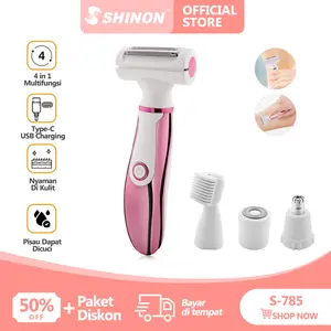 Shinon S-785 Lady Shaver Multifungsi 4in1 Perawatan Diri Untuk Wanita Modern Alat Cukur Wanita