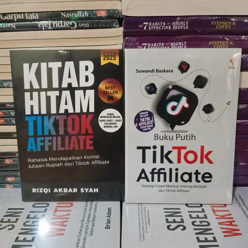 Paket 2 Buku Isi Buku Putih Tiktok Affiliate + Kitab Hitam Tiktok Affiliate
