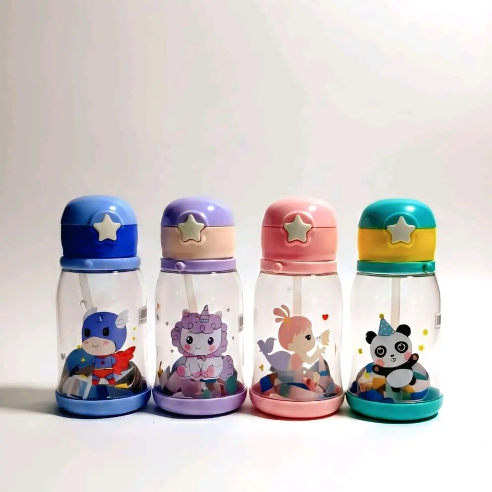 BOTOL RUSA ANAK dengan Desain Karakter Lucu dan Tutup Bintang untuk Anak-anak