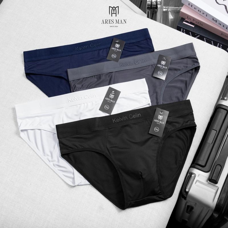 Combo quần lót nam, quần sịp nam tam giác kháng khuẩn chất thun lạnh thấm hút mồ hôi - KELVIN CELIN
