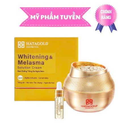 Kem Hỗ Trợ Mờ Nám Hatagold Dưỡng Trắng Da Tinh Chất Nano Vàng Nhị Sen 18gr